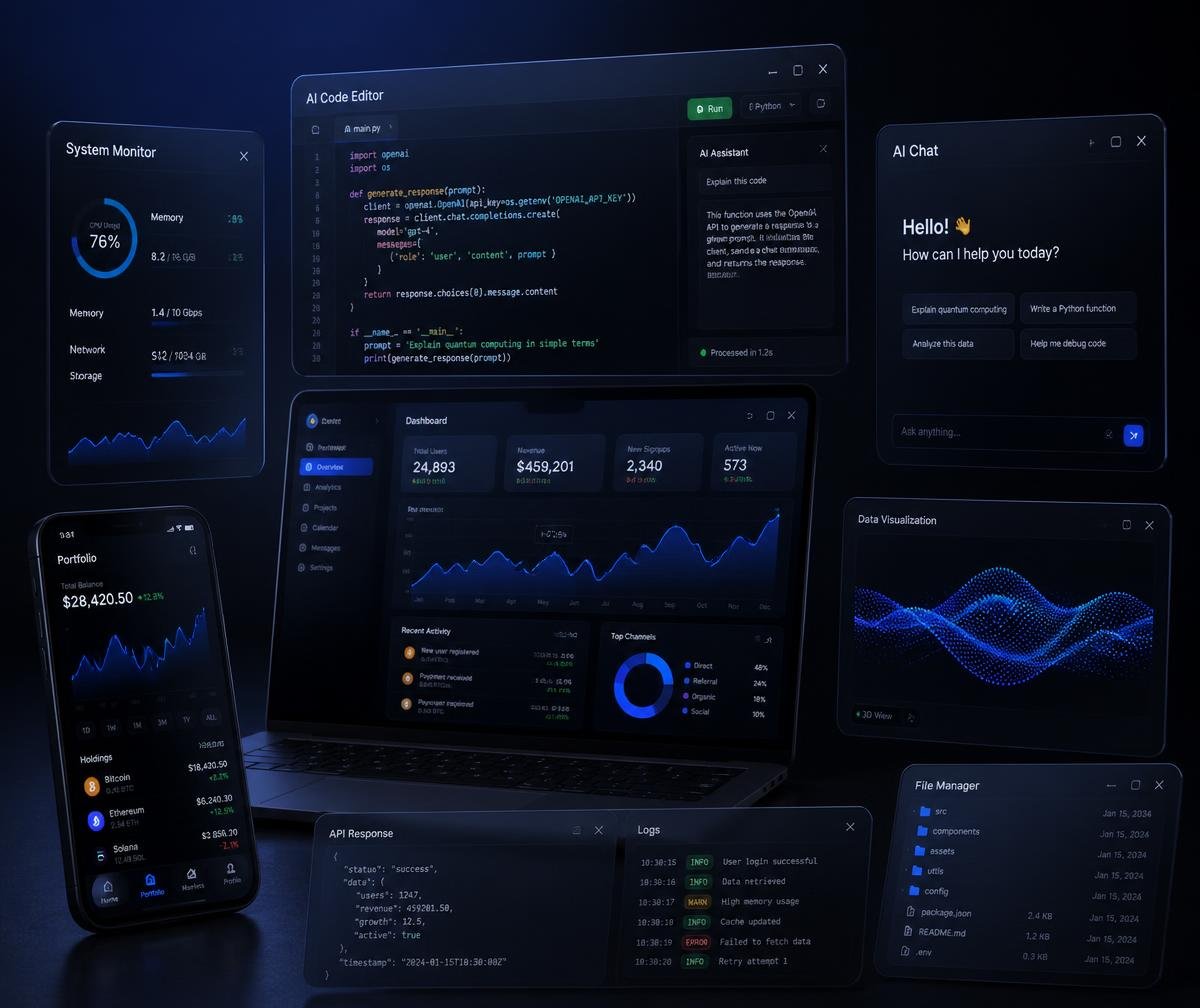Dashboards, código e assistente de IA desenvolvidos pela HDCode